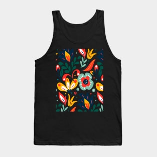 Colorful exotic Floral Pattern Tank Top